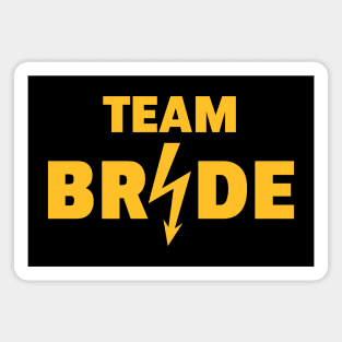 Team Bride Flash (Hen Night / Bachelorette Party / Gold) Magnet